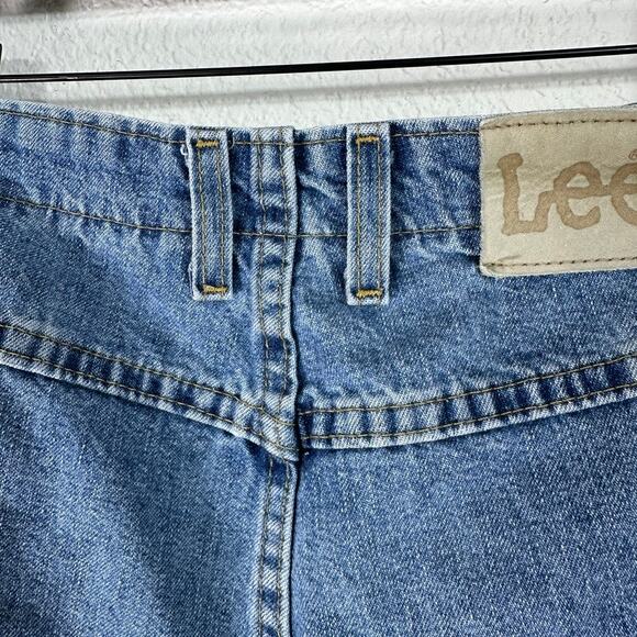 Lee Blue Denim Shorts Size 18M Elastic Waist High Rise Classic Fit - Picture 6 of 6